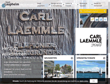 Tablet Screenshot of laupheim.de